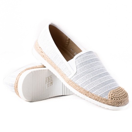 SHELOVET Slip-on espadriller hvid
