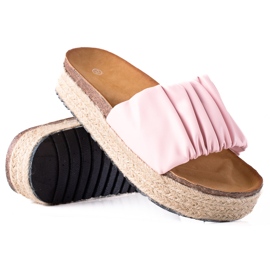 SHELOVET Dame espadrilles hjemmesko lyserød