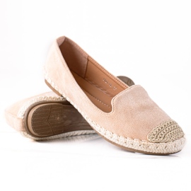 SHELOVET Ruskind Espadrilles beige