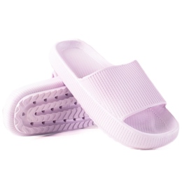 SHELOVET Lavendel flip flops violet