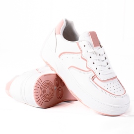 SHELOVET Sneakers til kvinder hvid lyserød