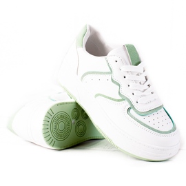SHELOVET Sneakers til kvinder hvid grøn
