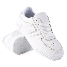 SHELOVET Hvide sneakers grå