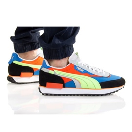 Puma Future Rider fortrængt M 383148 02 sort blå orange flerfarvet