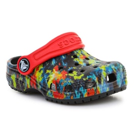 Crocs Classic Tie Dye Graphic Kids Clog T 206994-4SW flip-flops flerfarvet