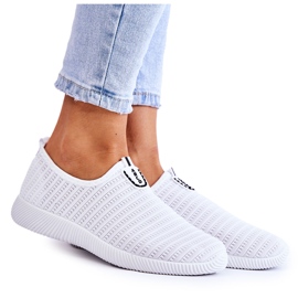 PG1 Damesportssko Slip-On White Charlien hvid