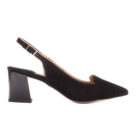 Marco Shoes Sandaler lavet af delikat naturlig ruskind sort