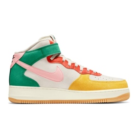 Nike Air Force 1 Mid M DR0158-100 beige lyserød flerfarvet grøn gul
