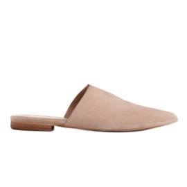 Marco Shoes Ruskindsko med udskæring beige