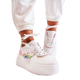 PS1 Sportssko til kvinder Sneakers Hvid-Pink Manila lyserød
