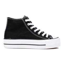 SHELOVET Høje sneakers på platformen sort