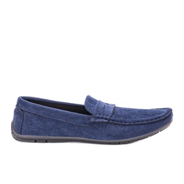 Gradasso marineblå loafers til mænd