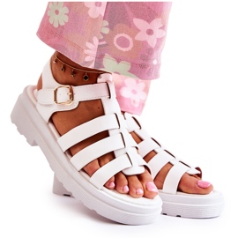 PG1 Moderigtige sandaler med hvide Malien-stropper