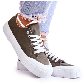 PS1 Kvinders Khaki Comes Platform Sneakers grøn