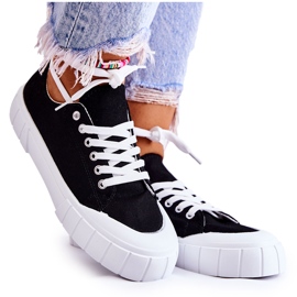 Damesneakers på The Black Comes Platform sort