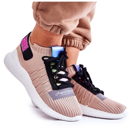 Damesportssko Slip-on sneakers Beige Klayra