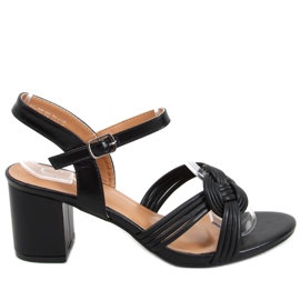 Jessa Black højhælede sandaler sort