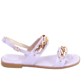 Sandaler med lænke Indien Lilla violet