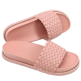 Edna Pink dametøfler lyserød