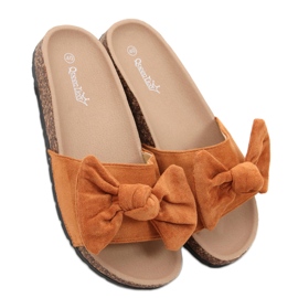 Kiara Camel kork hjemmesko brun