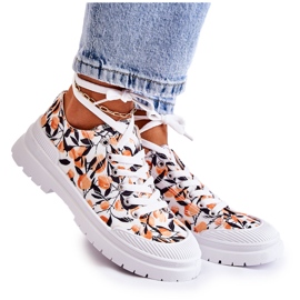 PS1 Lave sneakers bundet i hvid Amissa frugt
