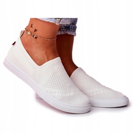 Kvinders hvide sneakers Slip-on sneakers Big Star FF274A608