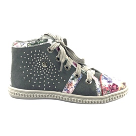 Børnesko med rhinestones 84254 Gray Bartek grå