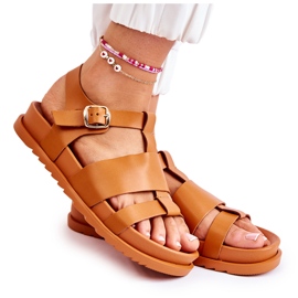 WS1 Tessy Camel Platform Sandaler brun