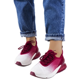 Glaner bordeaux sportssneakers hvid
