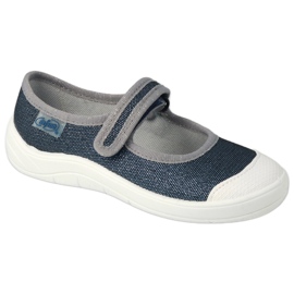 Befado Børns hjemmesko 208x048 Navy Blue blå