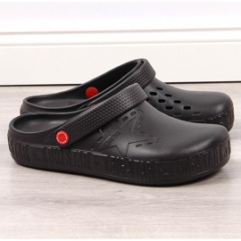 Herre sorte kroks sorte Big Star II175001 hjemmesko