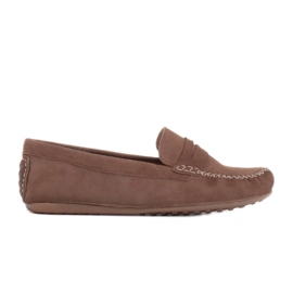 Marco Shoes Klassiske loafers i blødt ruskind brun