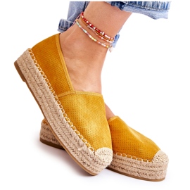 PG1 Kvinders Espadriller På Den Gule Marise Platform