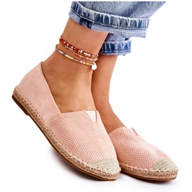 PG1 Kvinders Slip-on ruskind Espadrilles Nude Corry lyserød