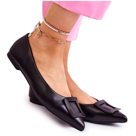 WS1 Ballerina med ornament i sort Simone Spitz