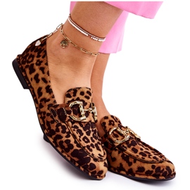 WS1 Dame ruskind Loafers Brun og Sort Coriso