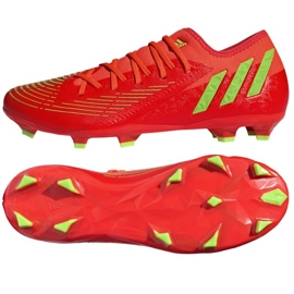Sko adidas Predator Edge. 3 L Fg M GW0994 rød appelsiner og røde
