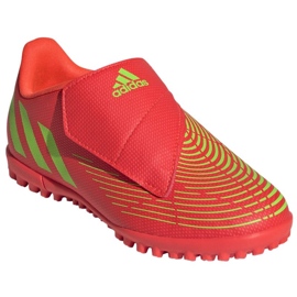 Adidas Predator Edge. 4 V Tf Jr GV8480 sko rød appelsiner og røde