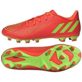 Sko adidas Predator Edge.4 FxG M GW0991 rød appelsiner og røde