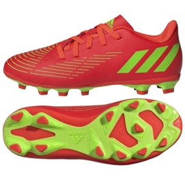 Sko adidas Predator Edge.4 FxG Jr GW0970 orange neon appelsiner og røde