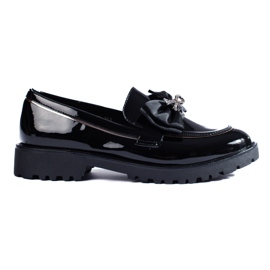 SHELOVET Loafers Med En Sløjfe sort