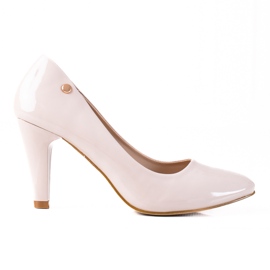 SHELOVET Elegante pumps på stolpen beige