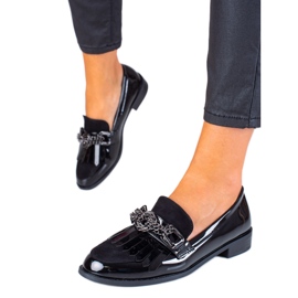 SHELOVET Stilfulde loafers sort