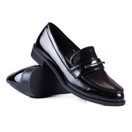 SHELOVET Sorte kvinders loafers