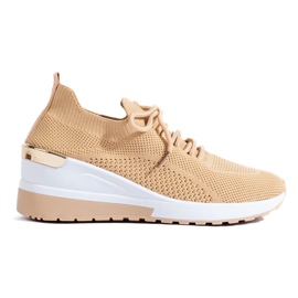 SHELOVET Beige fitness sneakers