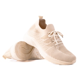 SHELOVET Komfortable fitnesssko beige
