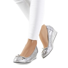 Silver wedge sneakers Blance sølv