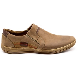 Olivier Mænds læder loafers 520 brun