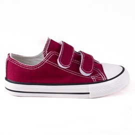 Velcro sneakers til børn Vico bordeaux rød flerfarvet