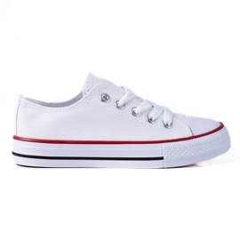 Børnesneakers med snøre Vico hvid